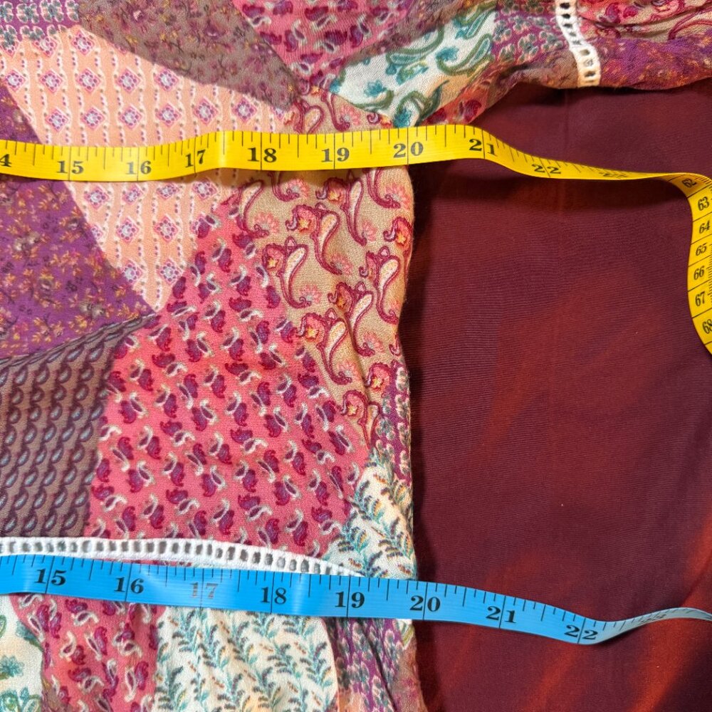 Nanette Lepore Multicolor Patchwork Quilt Print L… - image 7